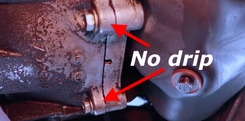 No leak after AT-205 DIY rear main seal repair