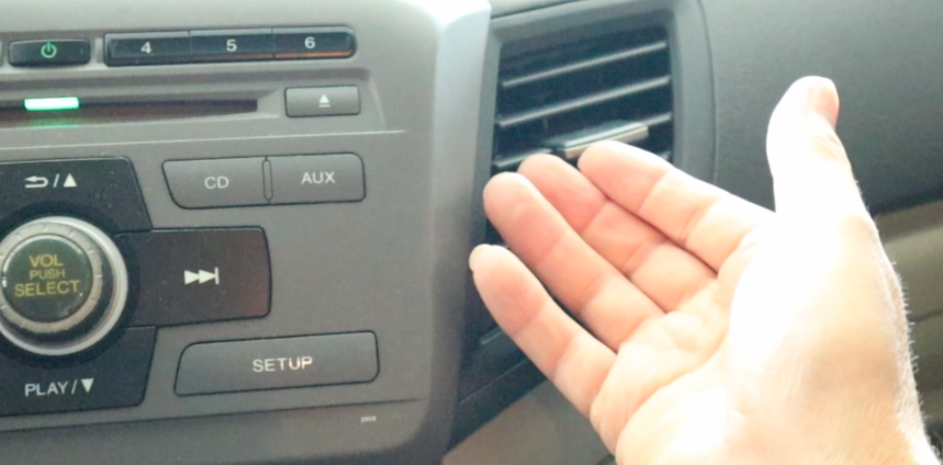 Cold air blowing from car vents after DIY A/C recharge